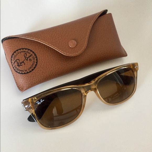 ray ban honey wayfarer 52